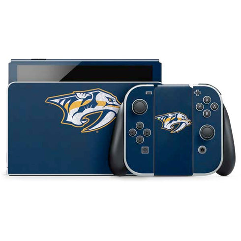 NHL Nashville Predators Distressed Nintendo Skins